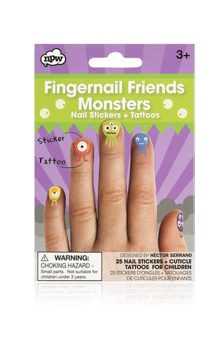 Fingernail Friends & Cuticle Tattoos - Monster