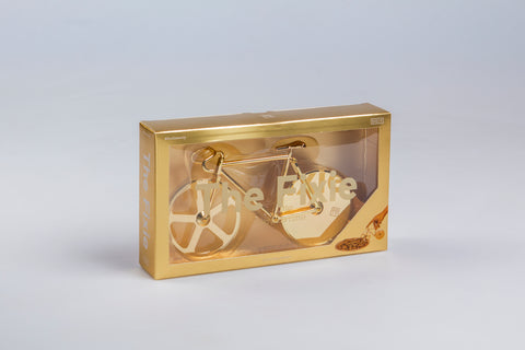 Fixie Bicycle Pizza cutter - Gold colour design