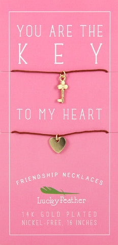 Friendship necklace - You Are The Key To My Heart