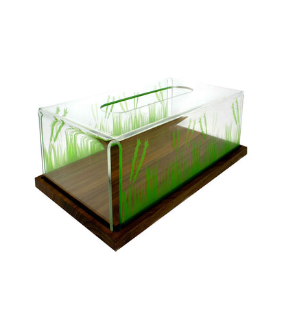 Tissue Box Grass (Wood Base)