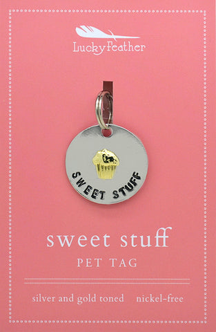 Lucky Feather Sweet Stuff Pet Tag