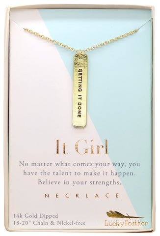 Strong and Sassy - It Girl Necklace