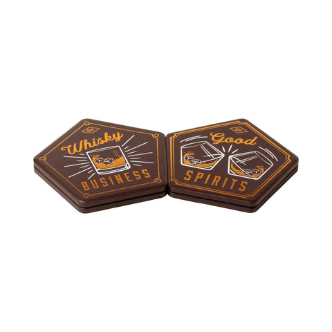 Ceramic Coaster, set of 4 - Whisky