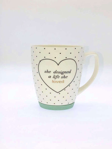 Gold Decal With Quote Mug