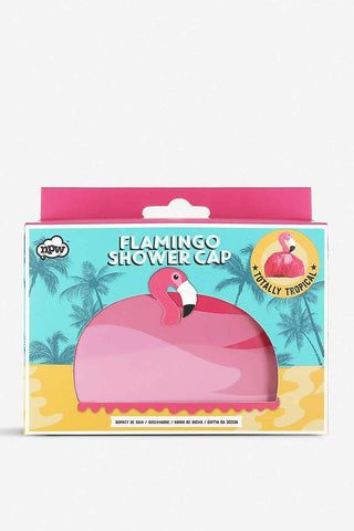 Flamingo shower cap
