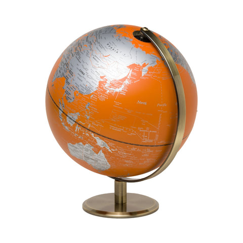 Orange Globe Light 10"