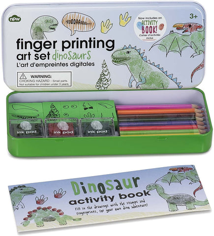 Finger printing art set - Dinosaurs