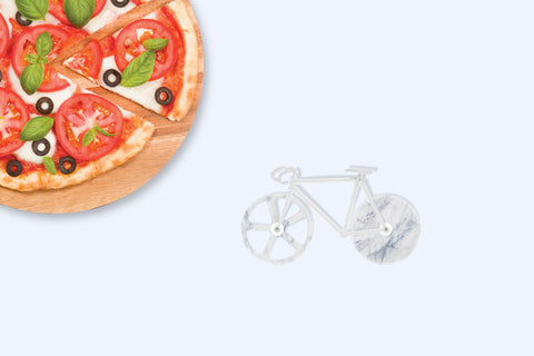 Fixie Bicycle Pizza cutter - Marble design