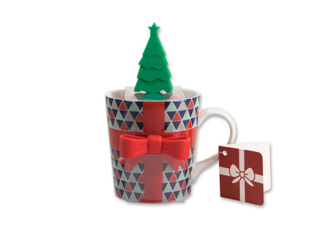 Xmas Tea Infuser & Mug Set