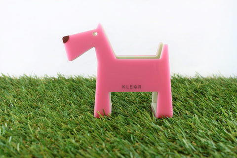 Dog-Gami Name Card Holder (Pink)