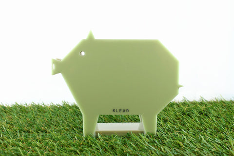 Pig-Gami Memo Holder (Green)