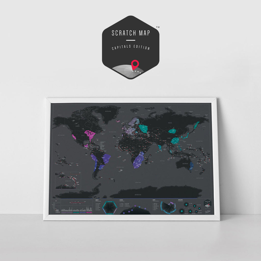 Scratch Map - Capital Edition