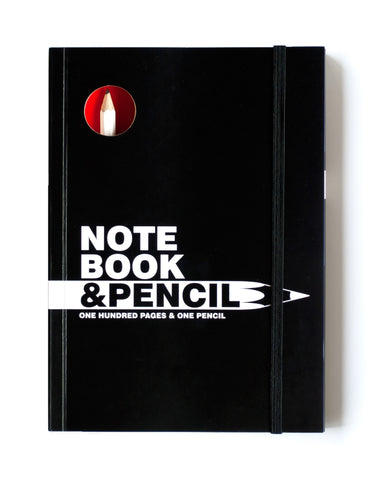 Large Notebook & Pencil