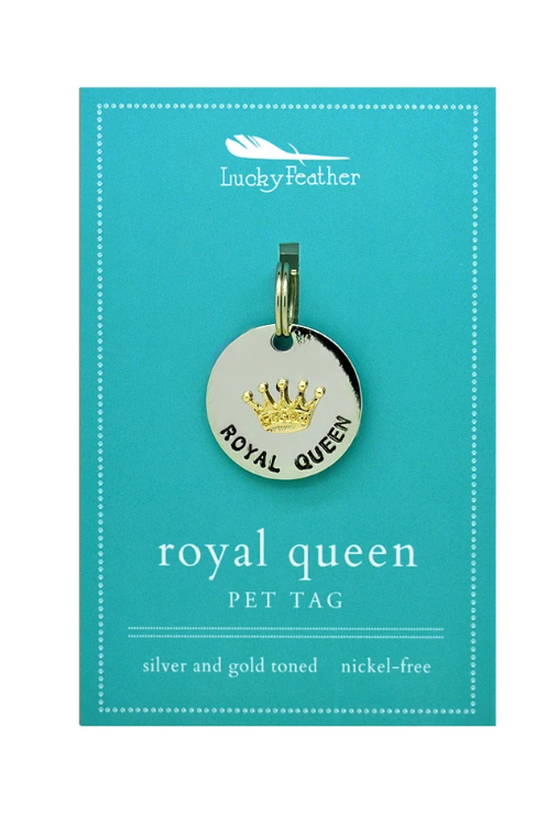 Lucky Feather Royal Queen Pet Tag