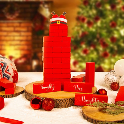 Christmas Santa Stacker Topple Tower Game
